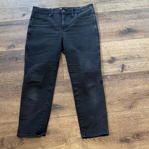 Madewell black jeans stovepipe 30P
